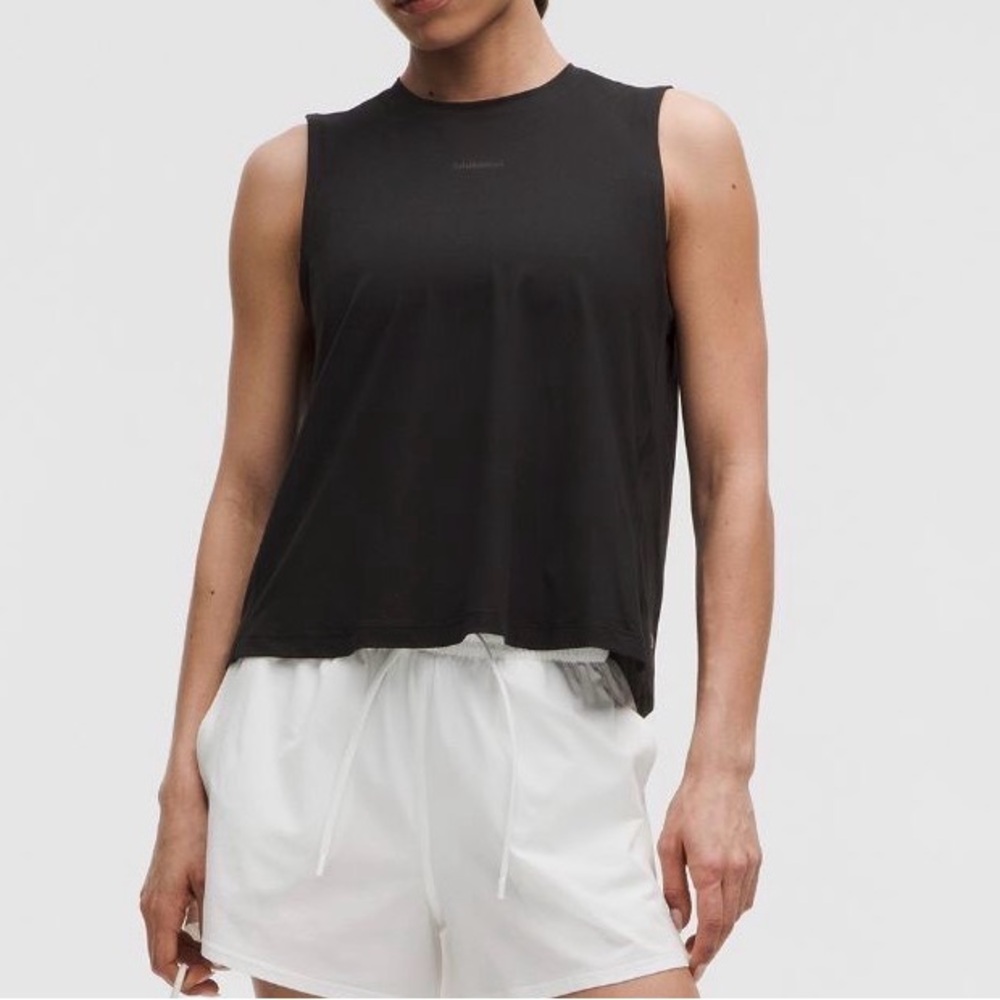 Lululemon Pace Cross-Back Graphic Tank Top L